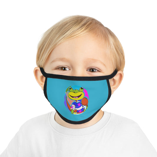 Signature Logo Kid's Face Mask-Blue